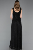 Long Black-Silver Prom Gown ABU6045