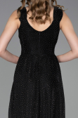 Long Black-Silver Prom Gown ABU6045