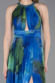 Long Sax Blue Evening Dress ABU6048