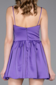 Short Lilac Satin Cocktail Dress ABK2608