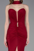 Long Burgundy Prom Gown ABU6051