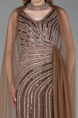 Long Copper Stony Evening Dress ABU6052