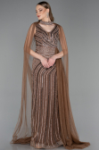 Long Copper Stony Evening Dress ABU6052