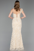 Long Beige Evening Dress ABU6059