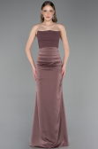 Long Copper Satin Prom Gown ABU6061