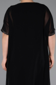 Midi Black Formal Plus Size Dress ABK2596