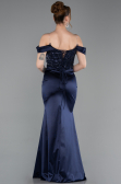 Long Navy Blue Evening Dress ABU6078
