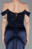 Long Navy Blue Evening Dress ABU6078