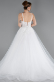 Long White Wedding Dress ABG187