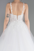 Long White Wedding Dress ABG187