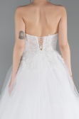 Long White Wedding Dress ABG188