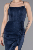Long Navy Blue Prom Gown ABU6082