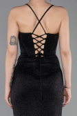 Long Black Prom Gown ABU6082