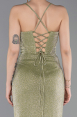 Long Oil Green Prom Gown ABU6082