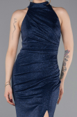Long Navy Blue Evening Dress ABU6083