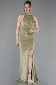 Long Oil Green Evening Dress ABU6083