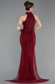 Long Burgundy Dantelle Evening Dress ABU6084