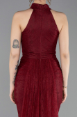 Long Burgundy Dantelle Evening Dress ABU6084