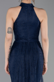 Long Navy Blue Dantelle Evening Dress ABU6084