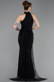 Long Black Dantelle Evening Dress ABU6084
