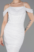 Long White Dantelle Evening Dress ABU6085