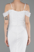 Long White Dantelle Evening Dress ABU6085