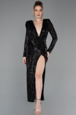 Midi Black Party Dress ABK2479