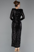 Midi Black Party Dress ABK2479