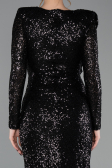 Midi Black Party Dress ABK2479