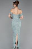 Long Mint Beaded Evening Dress ABU6057