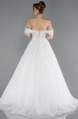 Long White Dantelle Wedding Dress ABG190