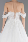 Long White Dantelle Wedding Dress ABG190