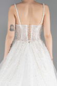 Long White Wedding Dress ABG191
