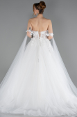 Long White Wedding Dress ABG192
