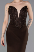 Brown Long Evening Dress ABU5568