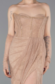 Long Copper Dantelle Evening Dress ABU5770