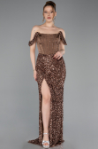 Long Brown Evening Dress ABU6087