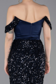 Long Navy Blue Evening Dress ABU6087