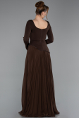 Long Brown Chiffon Evening Dress ABU6088