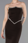 Long Brown Mermaid Prom Dress ABU6092