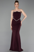 Long Cherry Colored Mermaid Prom Dress ABU6092