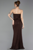 Long Brown Dantelle Evening Dress ABU6089