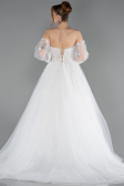 Long White Wedding Dress ABG189