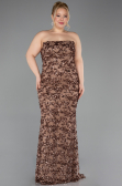 Long Copper Scaly Plus Size Evening Dress ABU5794