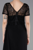 Long Black Dantelle Evening Dress ABU6100