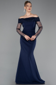 Long Navy Blue Evening Dress ABU6101