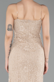 Long Beige Dantelle Prom Gown ABU6077