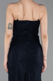 Long Navy Blue Dantelle Prom Gown ABU6077