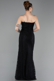 Long Black Dantelle Prom Gown ABU6077