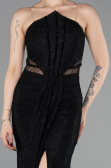Long Black Dantelle Prom Gown ABU6077